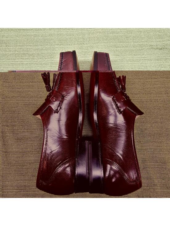 Bostoniam First Flex Mens Loafer Dress Shoe  Burgandy Size 80